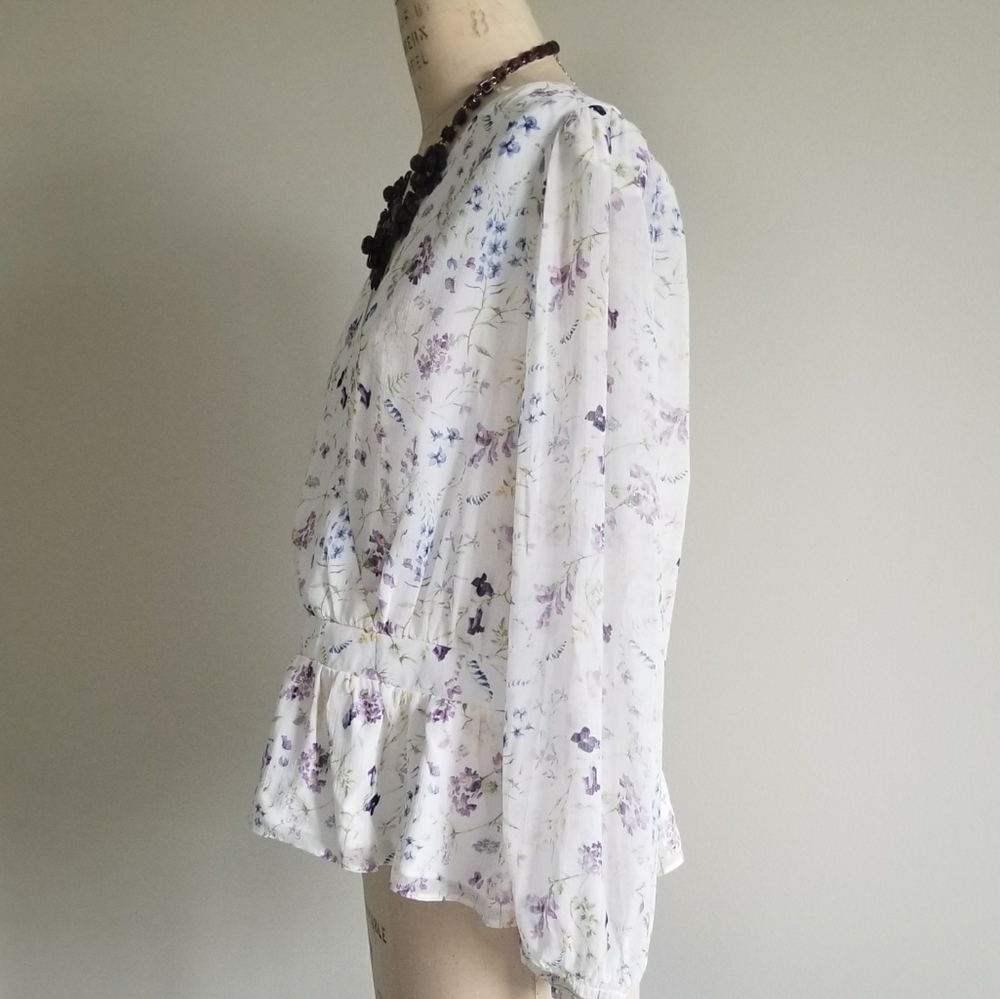 Floral peplum top - Picture 9 of 13